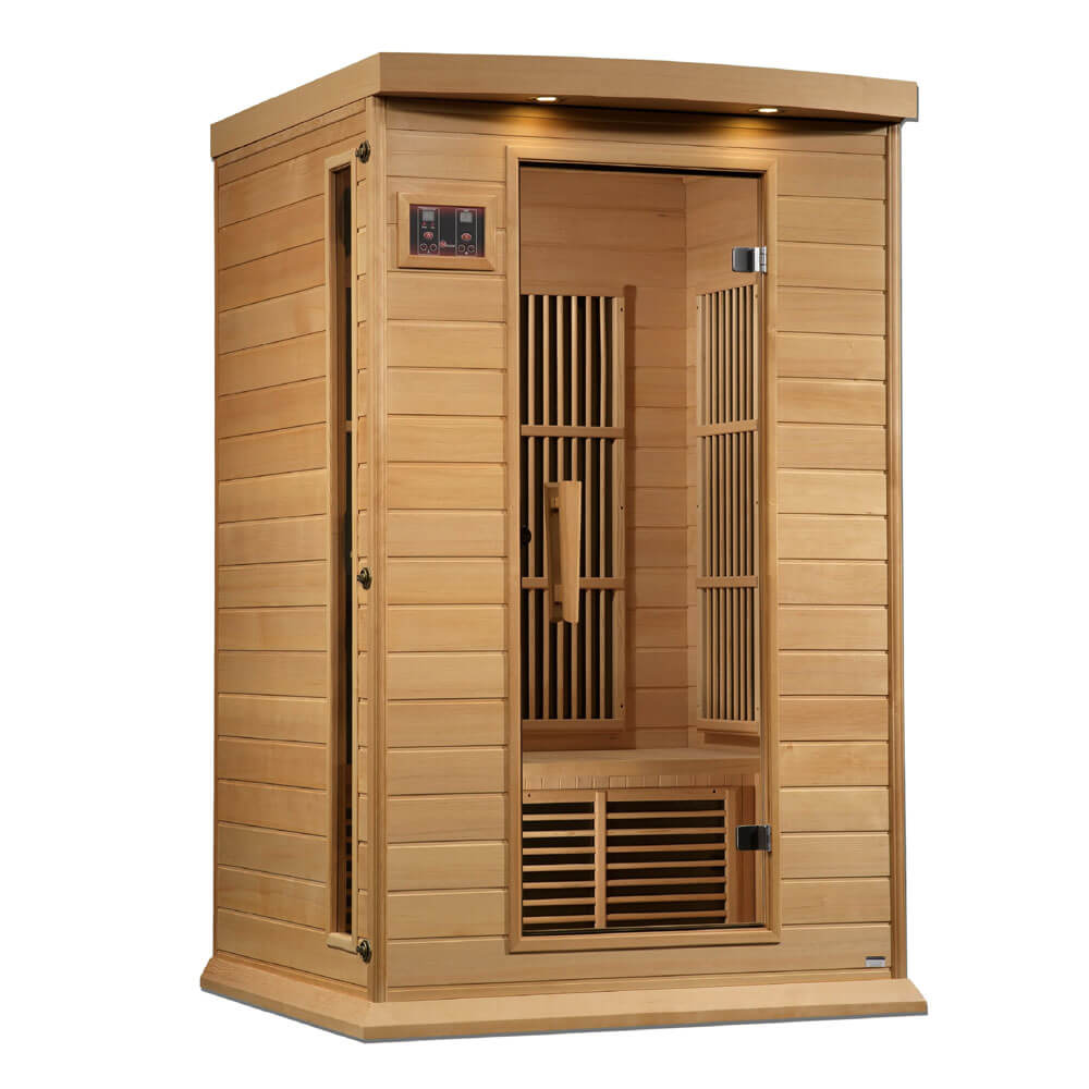 Maxxus 2 Person Near Zero EMF FAR Infrared Sauna - Canadian Hemlock