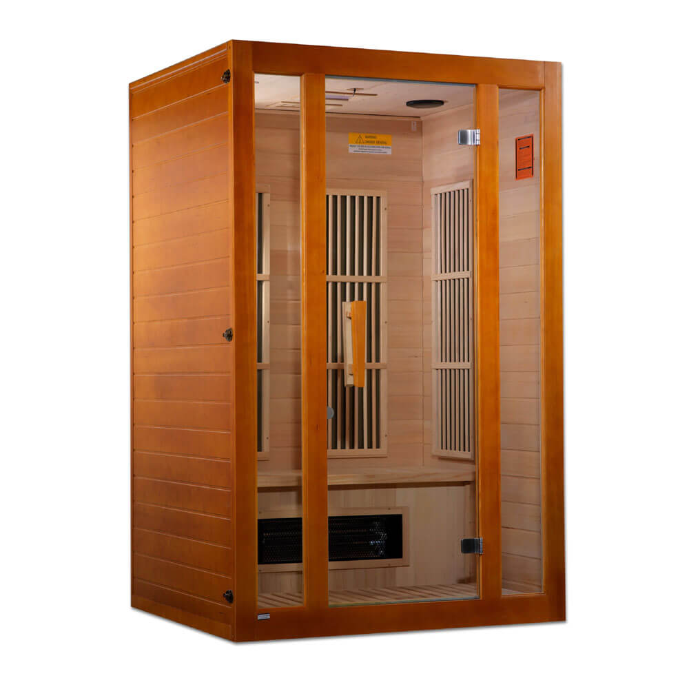 Maxxus "Aspen" Dual Tech 2 person Low EMF FAR Infrared Sauna Canadian Hemlock