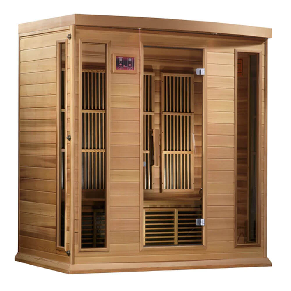 Maxxus "Chaumont Edition" 4 Person Near Zero EMF FAR Infrared Sauna - Canadian Red Cedar