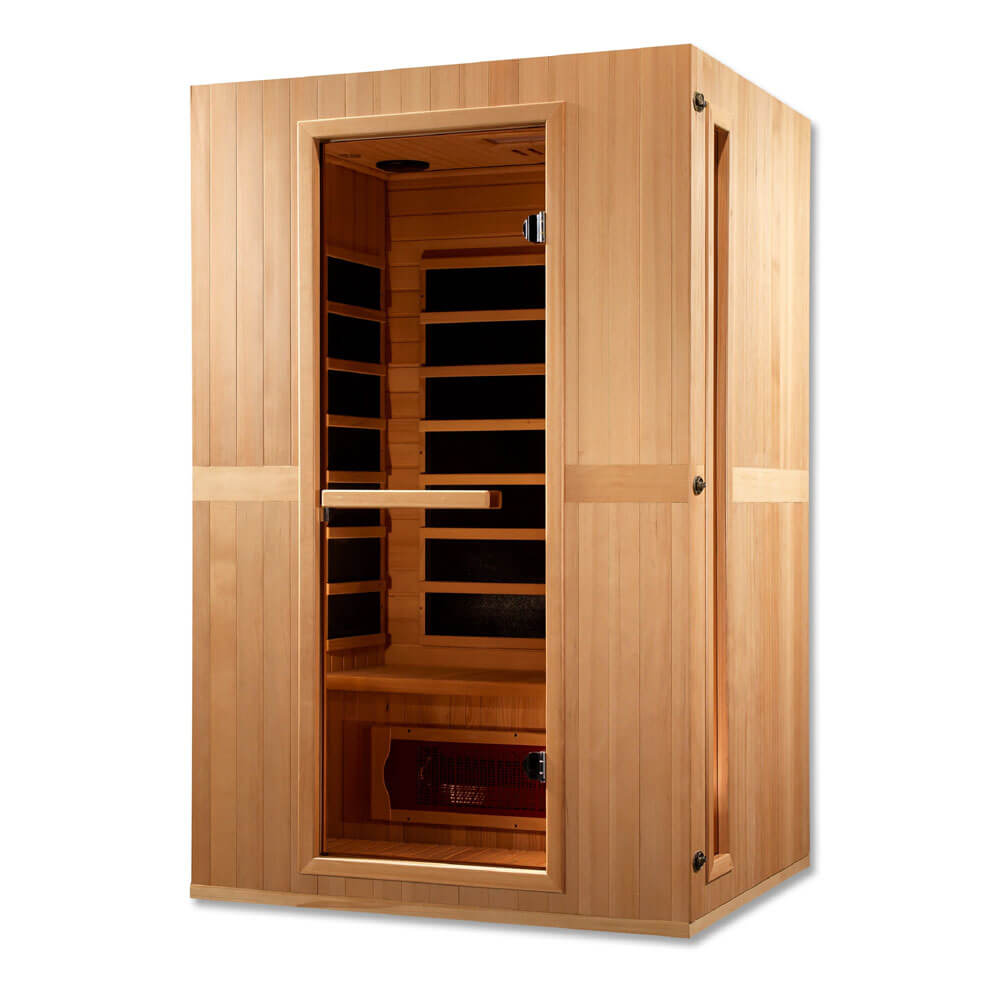 Maxxus "Serenity" Dual Tech 2 person Low EMF FAR Infrared Sauna Canadian Hemlock