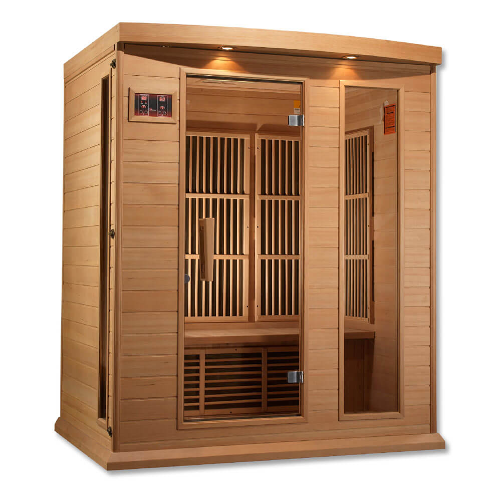 MX-K306-01 Maxxus Low EMF FAR Infrared Sauna Canadian Hemlock
