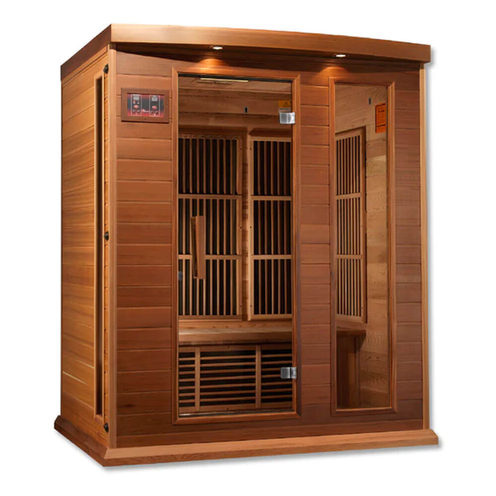 MX-K306-01 Maxxus Low EMF FAR Infrared Sauna Canadian Red Cedar