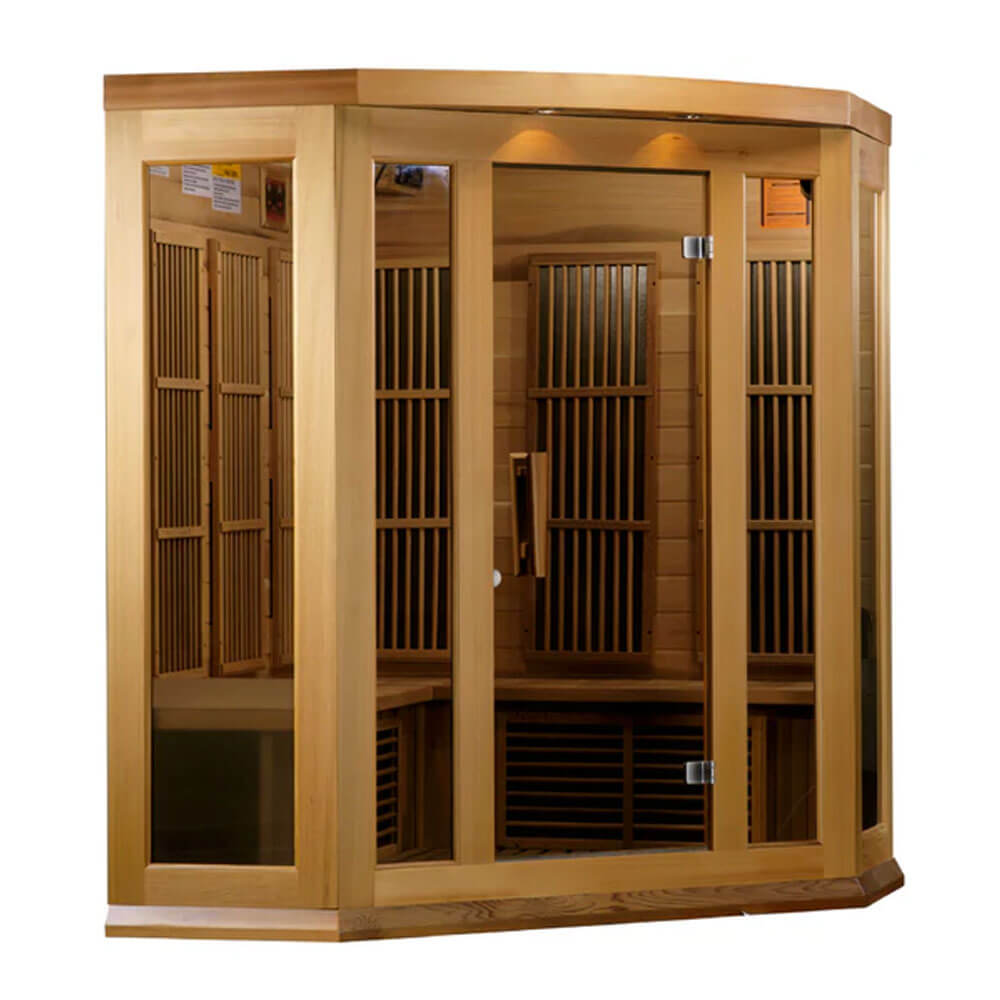 MX-K356-01 Maxxus Low EMF FAR Infrared Sauna Canadian Red Cedar