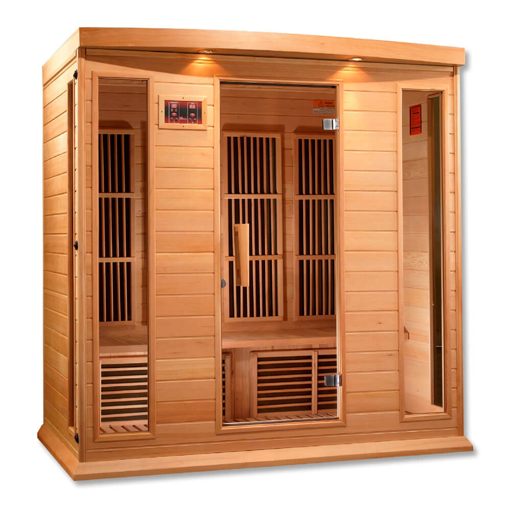 MX-K406-01 Maxxus Low EMF FAR Infrared Sauna Canadian Hemlock