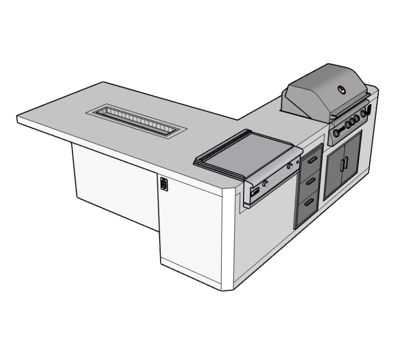 Cancun sketch birds eye